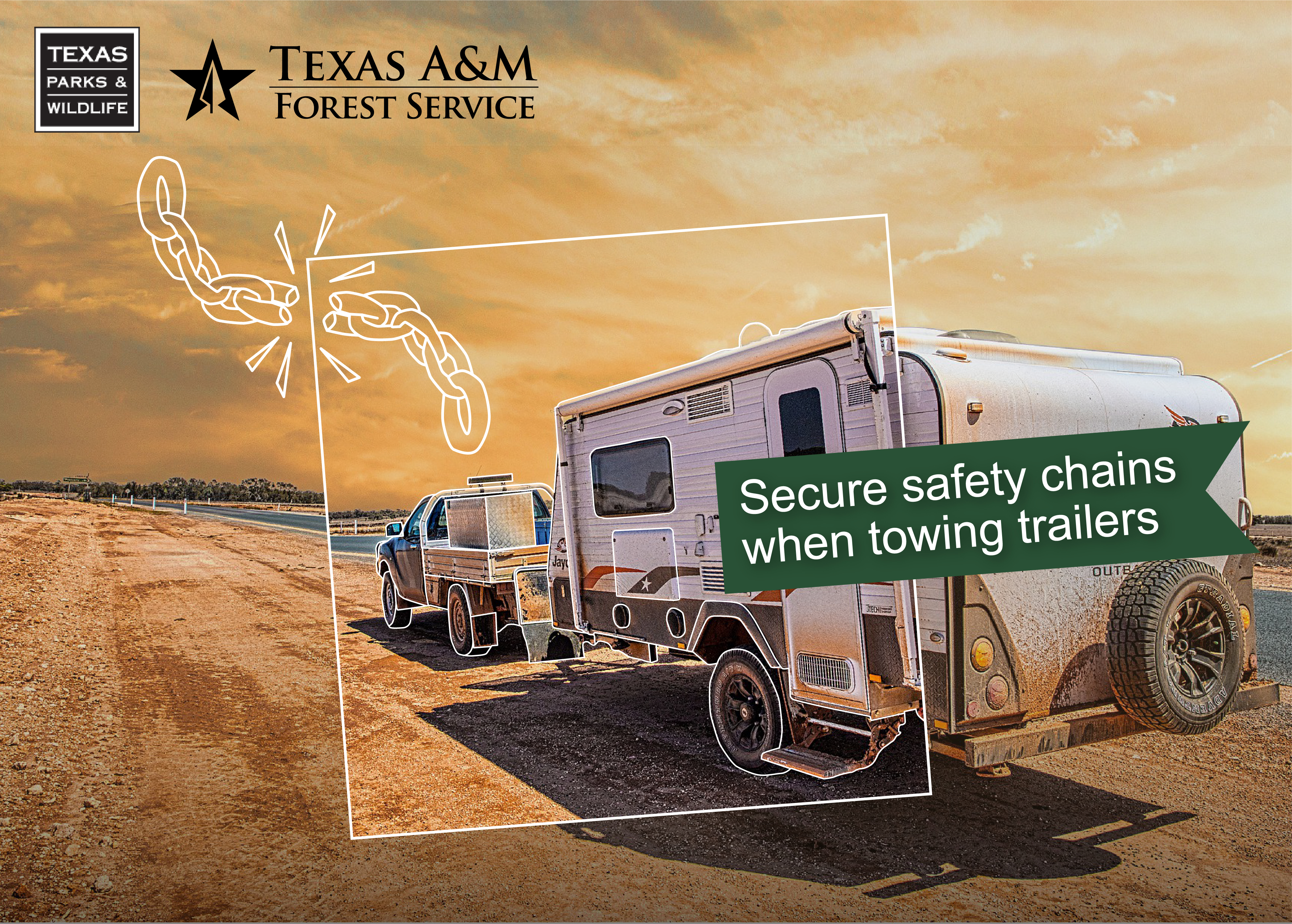 Secure Safety Chains When Towing Trailers